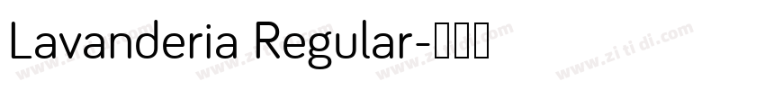 Lavanderia Regular字体转换